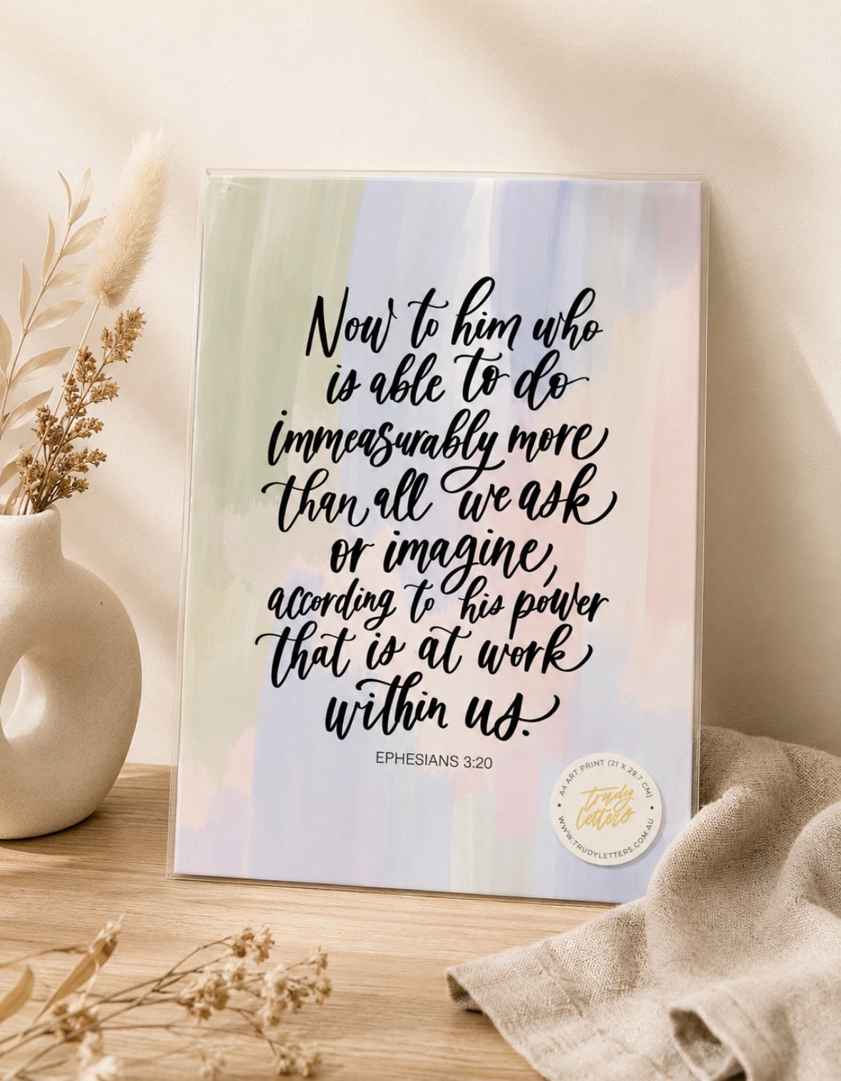 Ephesians Scripture - Print