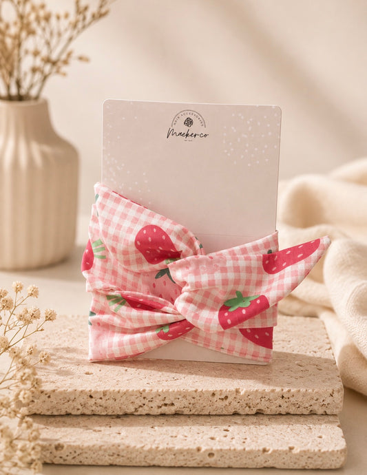 Wire Head Wrap - Strawberry